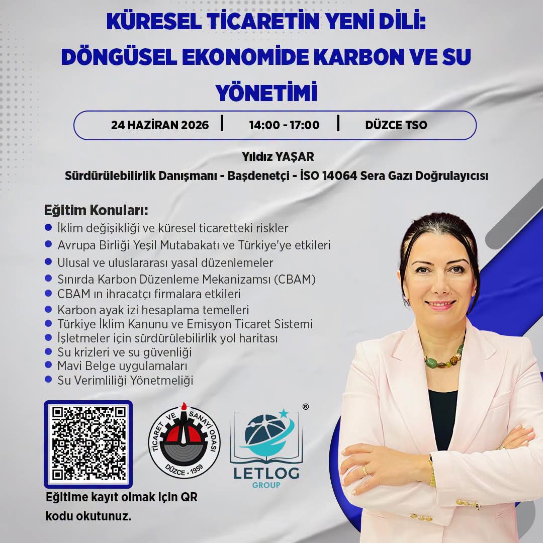 Küresel Ticaretin Yeni Dili: Döngüsel Ekonomide Karbon ve Su Yönetimi Eğitimi