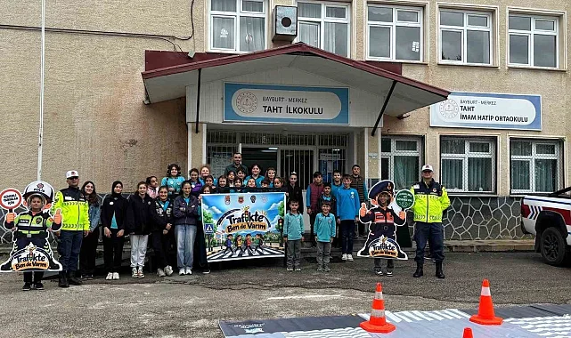 Bayburt’ta trafik dersine köy okulundan başlangıç: Hedef 28 ortaokul